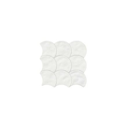 Realonda Scale White 30,7x30,7 pikkely mintás fal és padlóburkolat