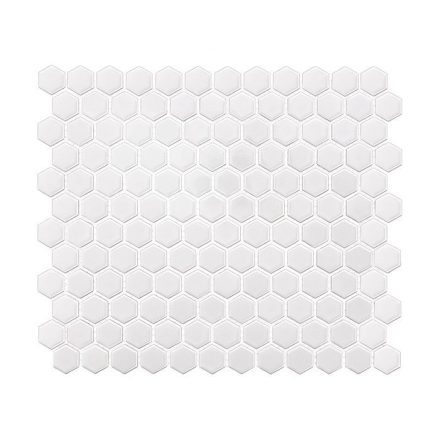 Hexagon White Mini 30x26 mozaikcsempe