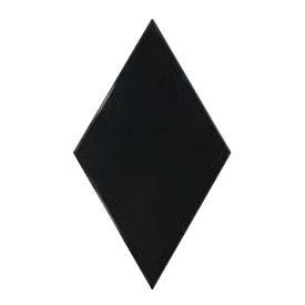 Rhombus Wall Black 15,2X26,3