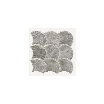 Realonda Scale Slate Grey 30,7x30,7 pikkely mintás fal és padlóburkolat