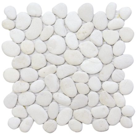Piedra Extra blanca 30x30 kavicsmozaik
