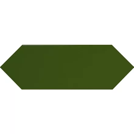 Picket /Nyíl/ Bottle Green Fényes Sima Hatszög 10X30 Sötét Zöld Fali Csempe