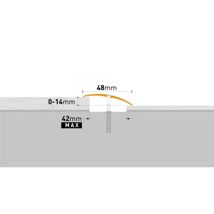  Pr4 Szintkülönbséget Áthidaló Profil A3 Titán 0,93 M