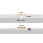  Cs22 Szintbeli Áthidaló Profil A3 Titán 1,86 M
