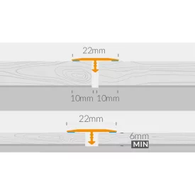  Cs22 Szintbeli Áthidaló Profil 7 Liberty Oak 1,86 M