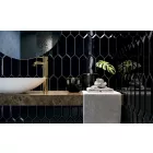 Picket /Nyíl/ Black Fényes Sima Hatszög 10X30 Fekete Fali Csempe