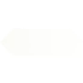 Picket /Nyíl/ White Sima Hatszög 10X30 Fehér Fali Csempe