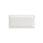 Ribesalbes Blanco Bisel  Brillo 7,5X15 Fényes Fehér Fózolt Szélű Metro Csempe