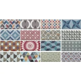 Equipe  METRO 7,5X15 METRO PATCHWORK COLOURS 7,5X15 Fényes