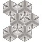 Equipe  HEXATILE 17,5X20 HEXATILE NATURE B&W 17,5X20 Matt