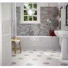 Equipe  METRO 7,5X15 METRO PATCHWORK B&W 7,5X15 Fényes