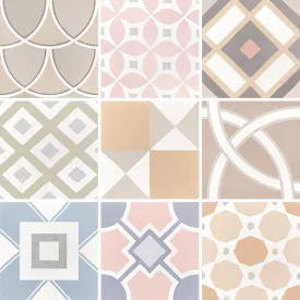 Equipe  CAPRICE 20X20 PATCHWORK PASTEL 20X20 Matt