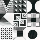 Equipe  CAPRICE 20X20 PATCHWORK B&W 20X20 Matt