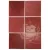 Equipe  ARTISAN 13,2X13,2 ARTISAN BURGUNDY 13,2X13,2 Fényes