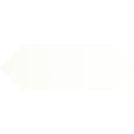 Picket /Nyíl/ White Matt Sima Hatszög 10X30 Fehér Fali Csempe