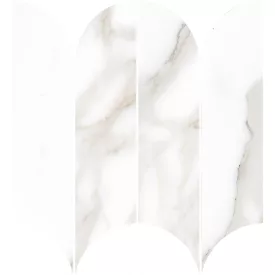   Ragno Incanto Calacatta Nobile Glossy Mosaico Ventaglio R9Ce 281X310  