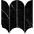 Ragno Incanto Sky Black Glossy Mosaico Ventaglio R9Cj 281X310  