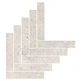 Ragno Kalkstone White Mosaico Freccia Rant 449X616  