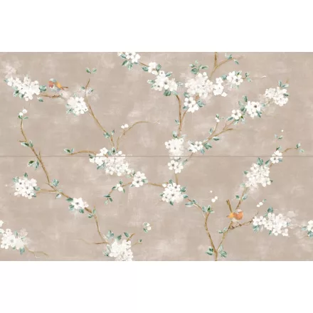Ragno Mixed Decoro Fiore Di Pesco Rosa Touch Rc5M 400X1200 