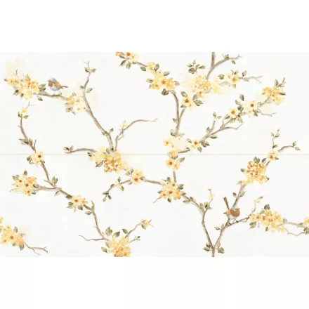 Ragno Mixed Decoro Fiore Di Pesco Bianco Touch Rc5N 400X1200 