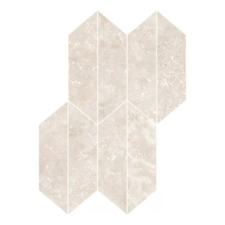Ragno Travertino Cross Bianco Mosaico Losanga Rt Rcl9 294X407  