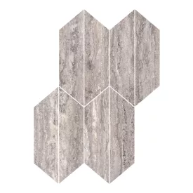   Ragno Travertino Vein Titanio Mosaico Losanga Rt Rcla 294X407  