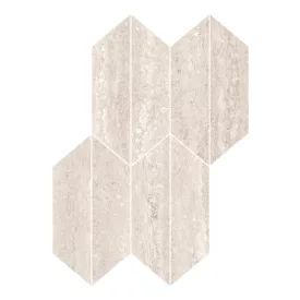   Ragno Travertino Vein Bianco Mosaico Losanga Rt Rcle 294X407  