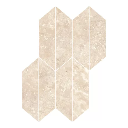 Ragno Travertino Cross Beige Mosaico Losanga Rclg 294X407  
