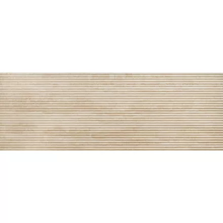 Ragno Travertino Wall 3D Pli Vein Beige Rt Rcut 400X1200 