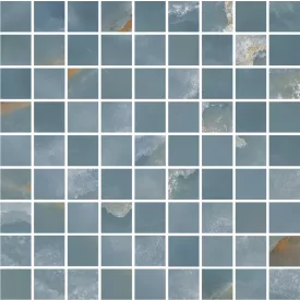 Ragno Incanto Onice Blu Mosaico	 Rdht 300X300  