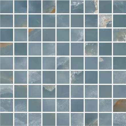 Ragno Incanto Onice Blu Mosaico	 Rdht 300X300  