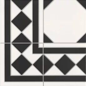 Realonda Oxford Negro Esquina 33,3X33,3 I.o