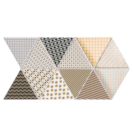 Relonda Triangle Glossy Patchwork 48,5X28 I.o