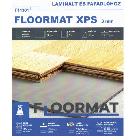 Floormat XPS 3mm laminált padló alátét