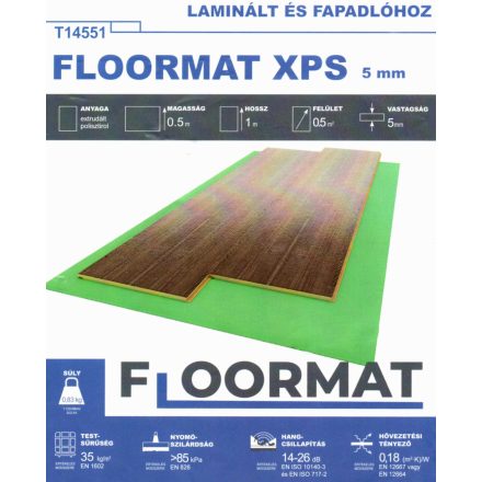 Floormat XPS 5mm laminált padló alátét