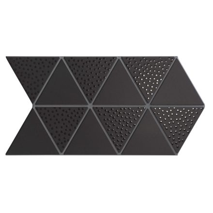 Relonda Triangle Deco Black fényes 48,5x28 cm 